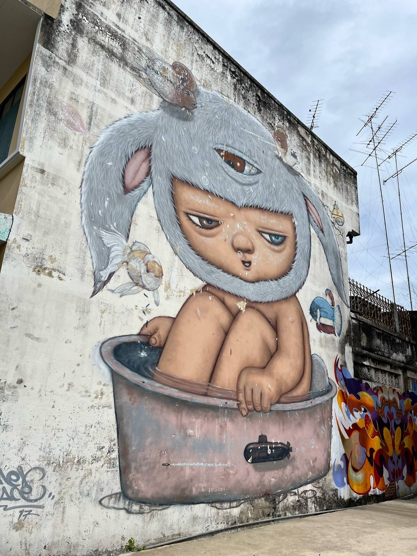 สตรีทอาร์ทบ้านโป่ง